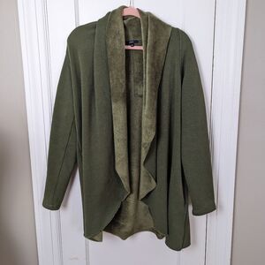 Anthropologie | Drew Green Open Front Lagenlook Cardigan Size Small